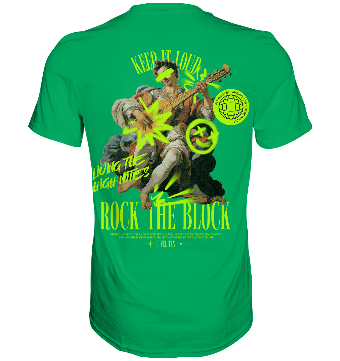 Rock the Block - BACKPRINT - Premium Shirt