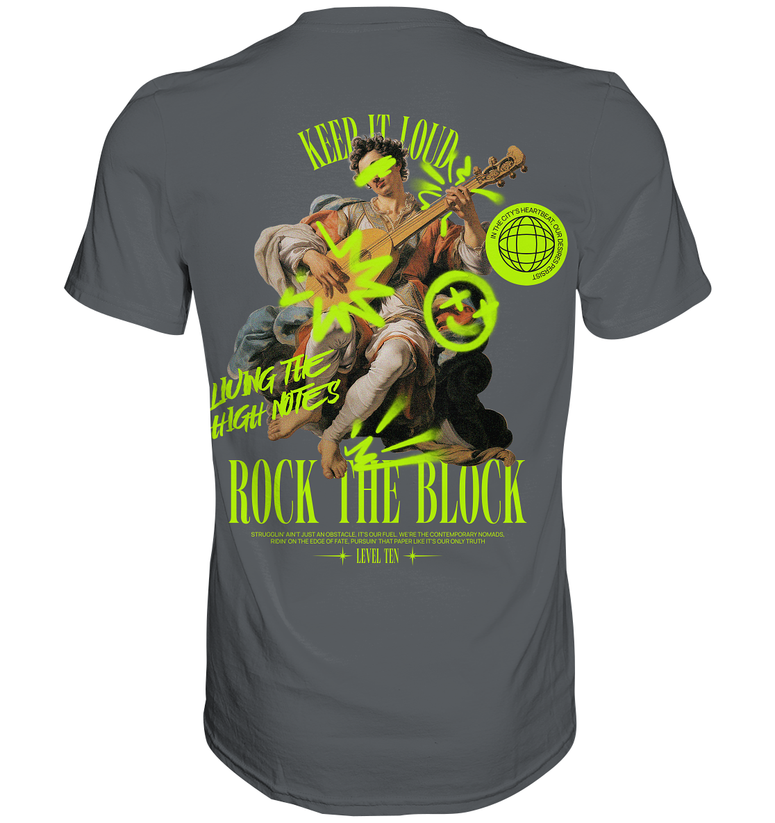 Rock the Block - BACKPRINT - Premium Shirt