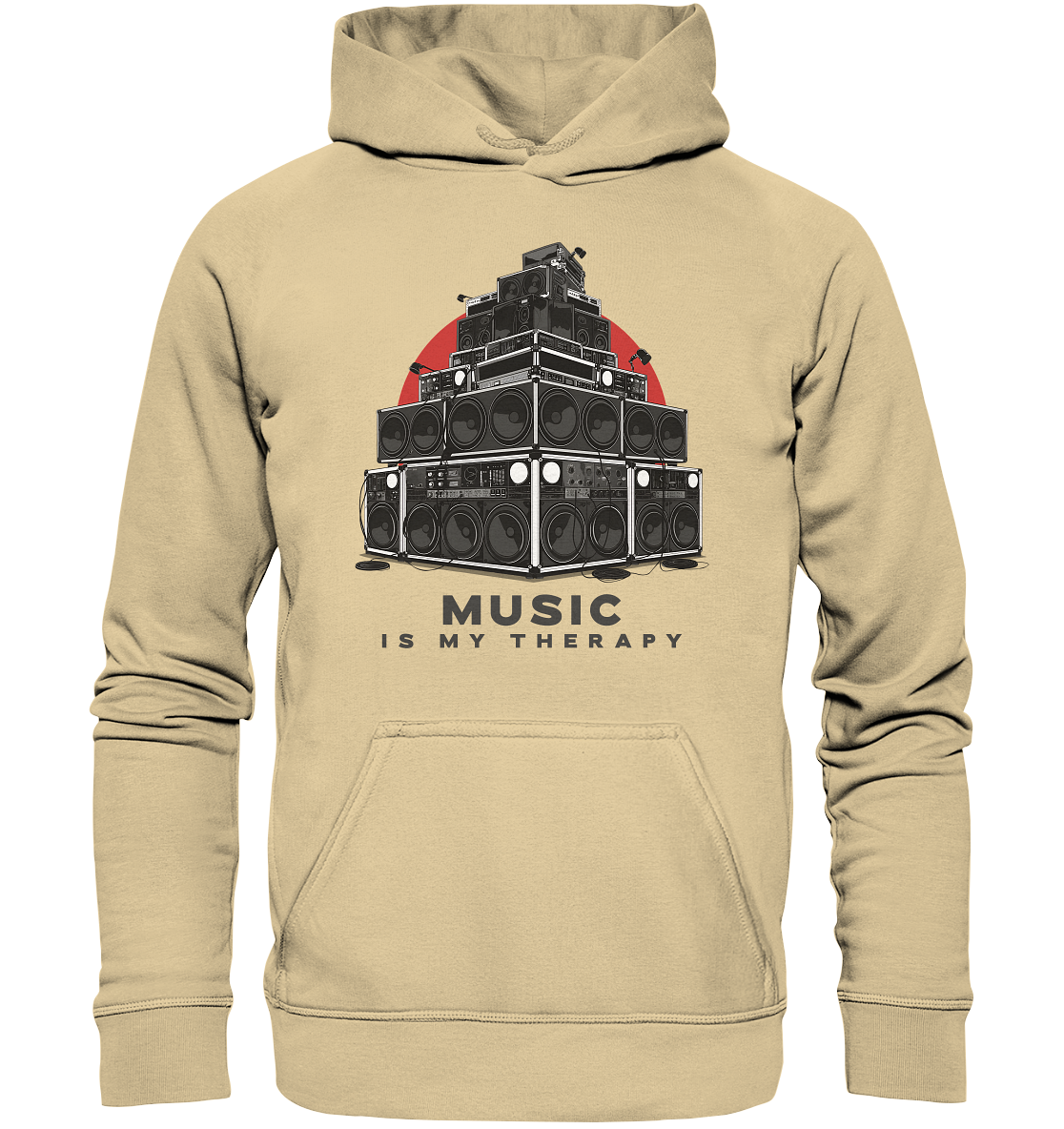 Music is my therapy - Basic Unisex Hoodie