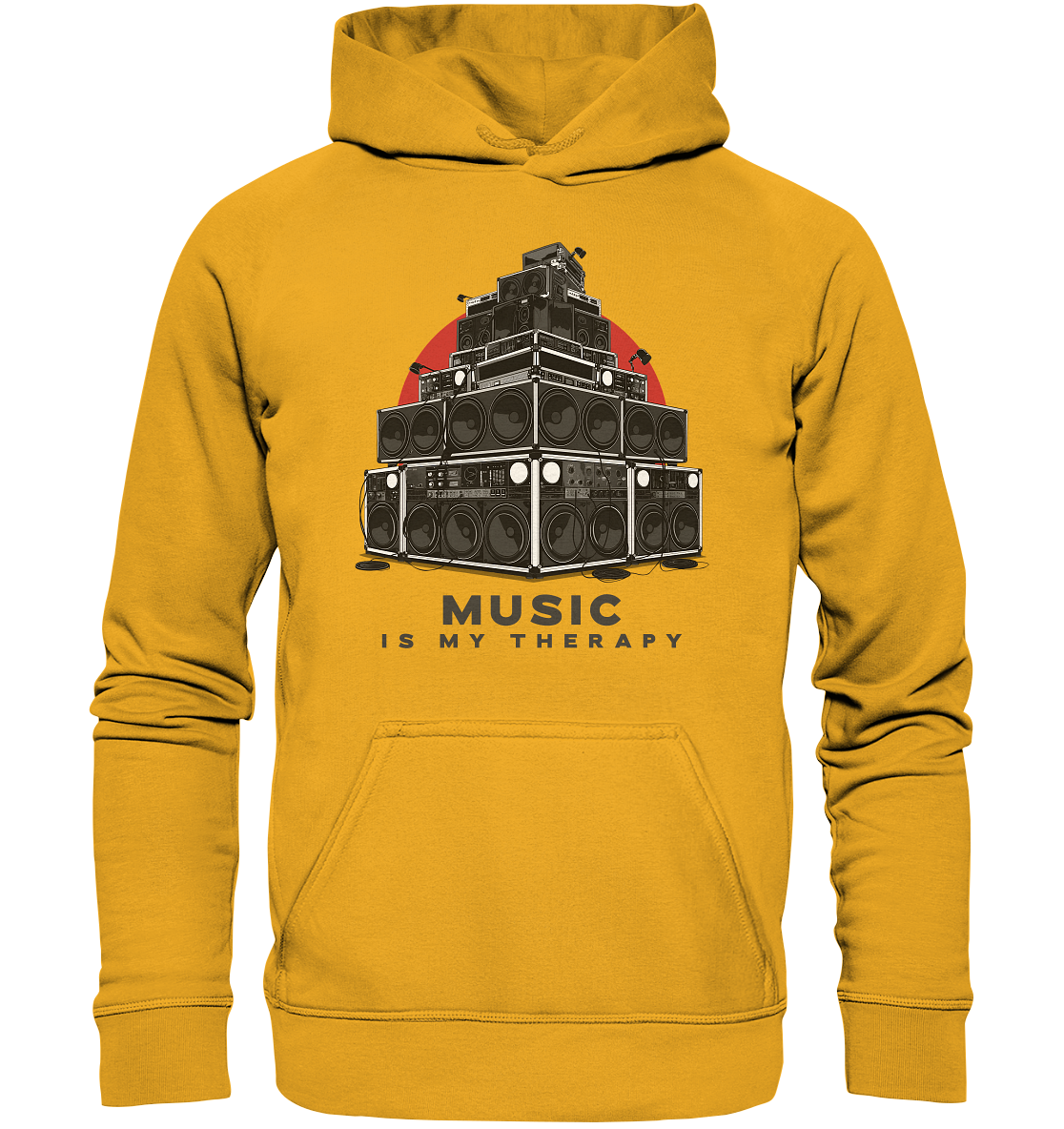 Music is my therapy - Basic Unisex Hoodie
