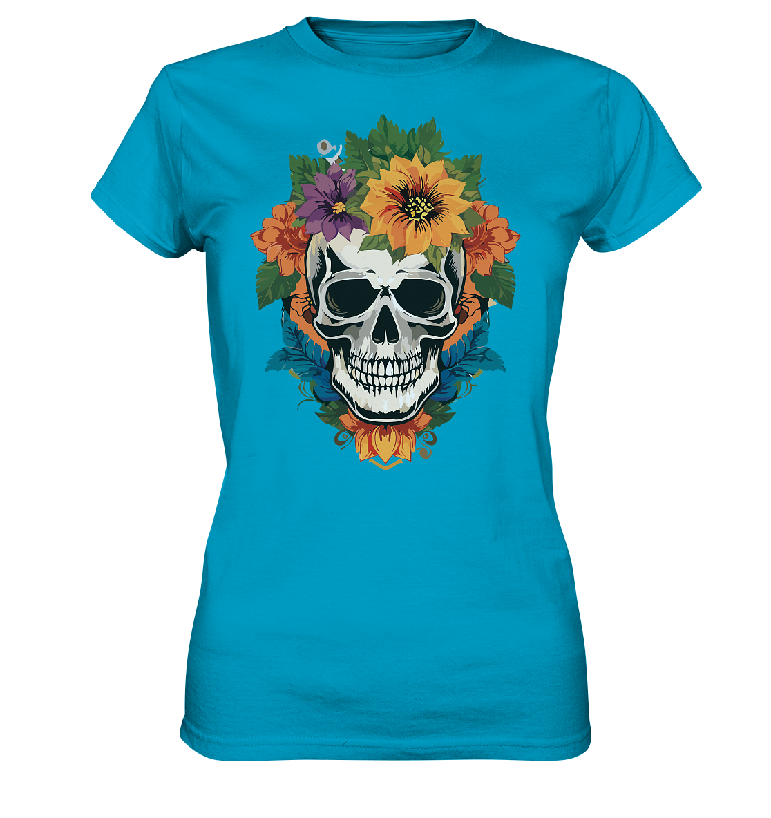 Skull FLOWER2 - Ladies Premium Shirt
