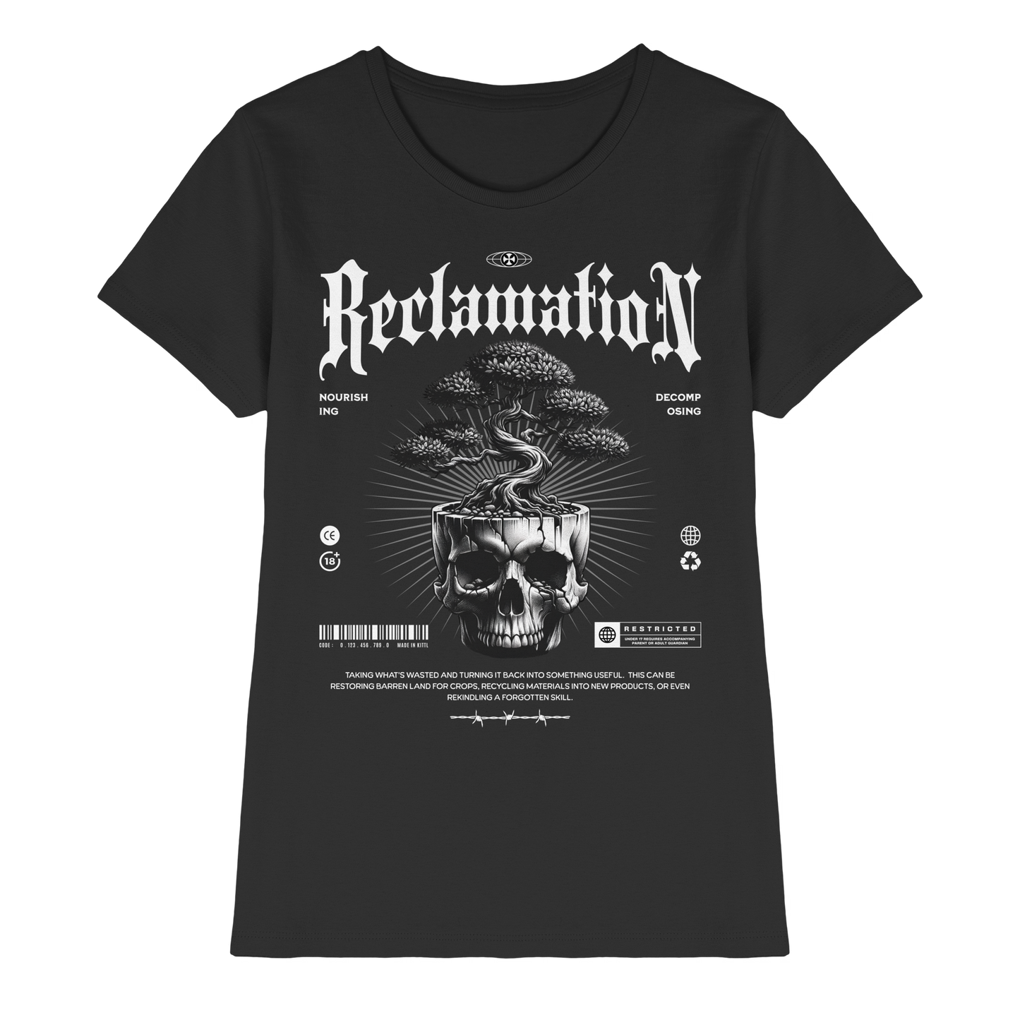 Tree in Skull - Ladies Premium Shirt