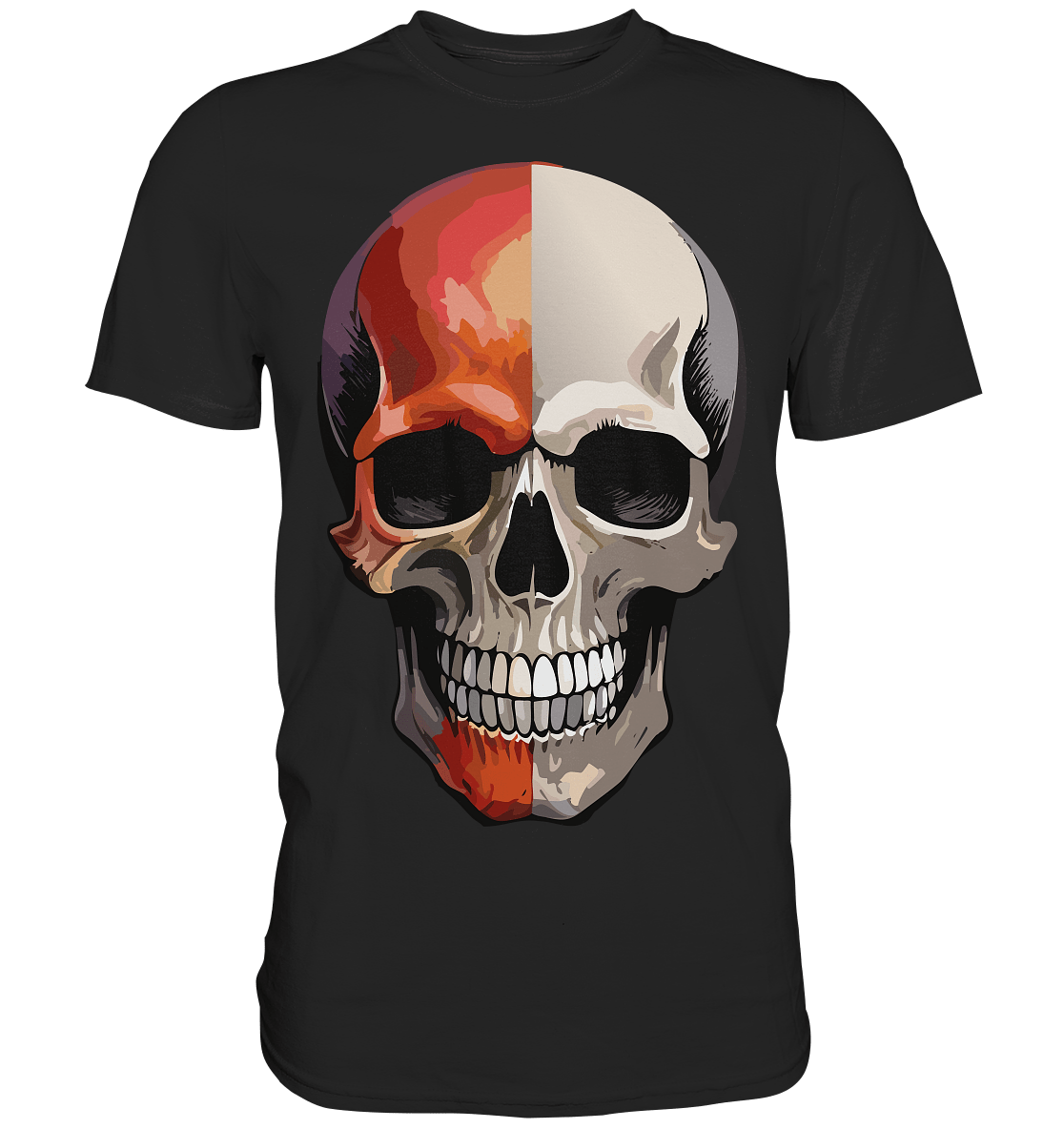 Skull 2FACE - Premium Shirt - Level TenUnisex - Shirts