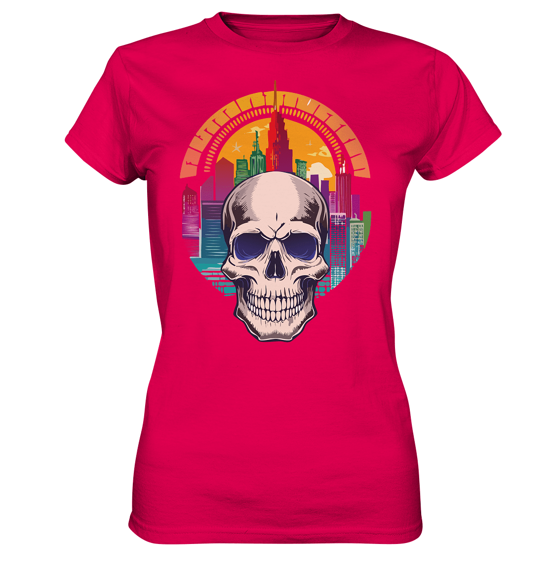 Skull CITY - Ladies Premium Shirt - Level TenLady - Shirts