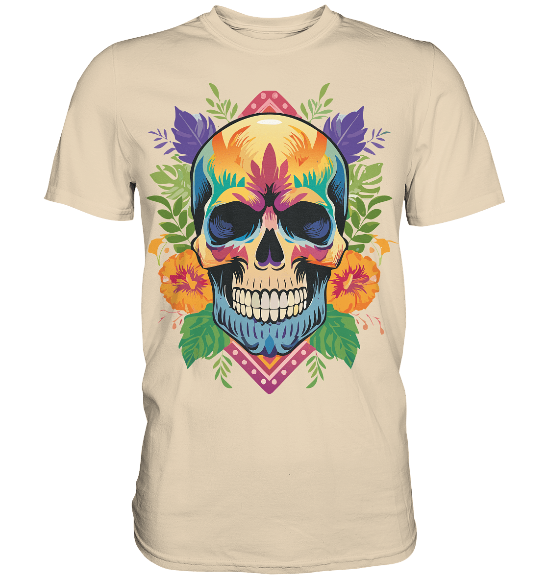 Skull FLOWER - Premium Shirt - Level TenUnisex - Shirts