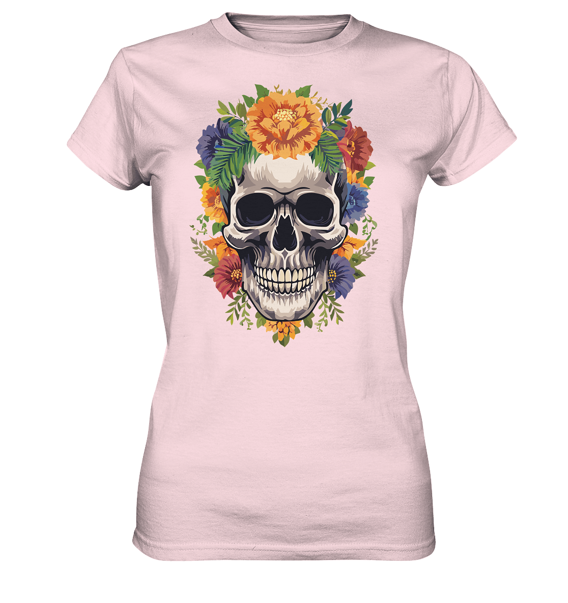 Skull FLOWER3 - Ladies Premium Shirt - Level TenLady - Shirts