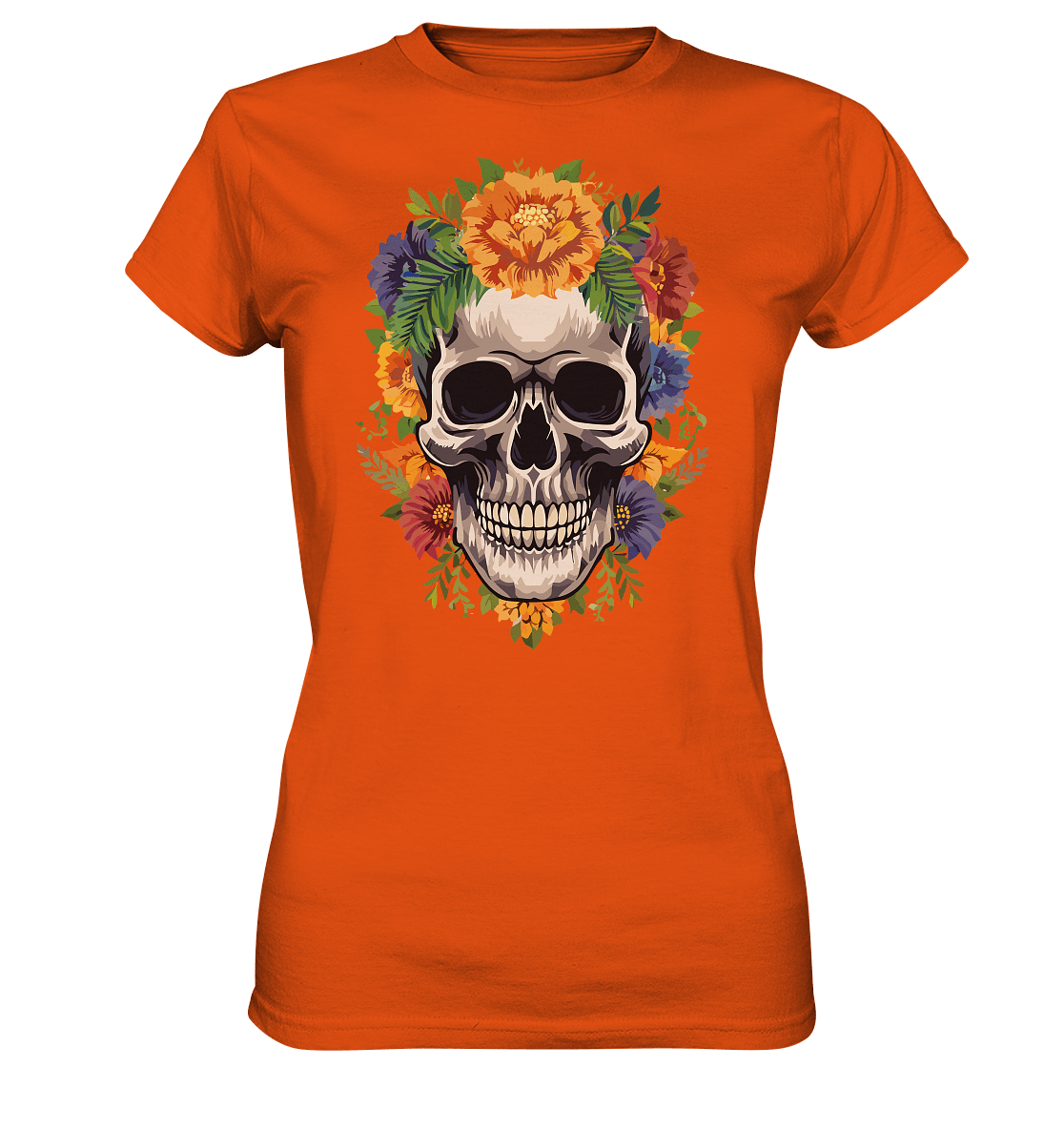 Skull FLOWER3 - Ladies Premium Shirt - Level TenLady - Shirts
