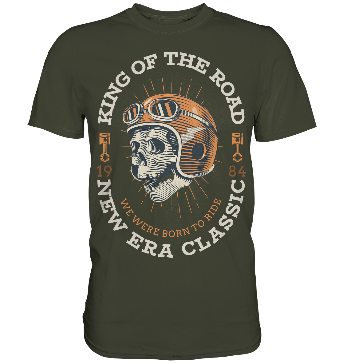 Skull KING of the ROAD - Premium Shirt - Level TenUnisex - Shirts