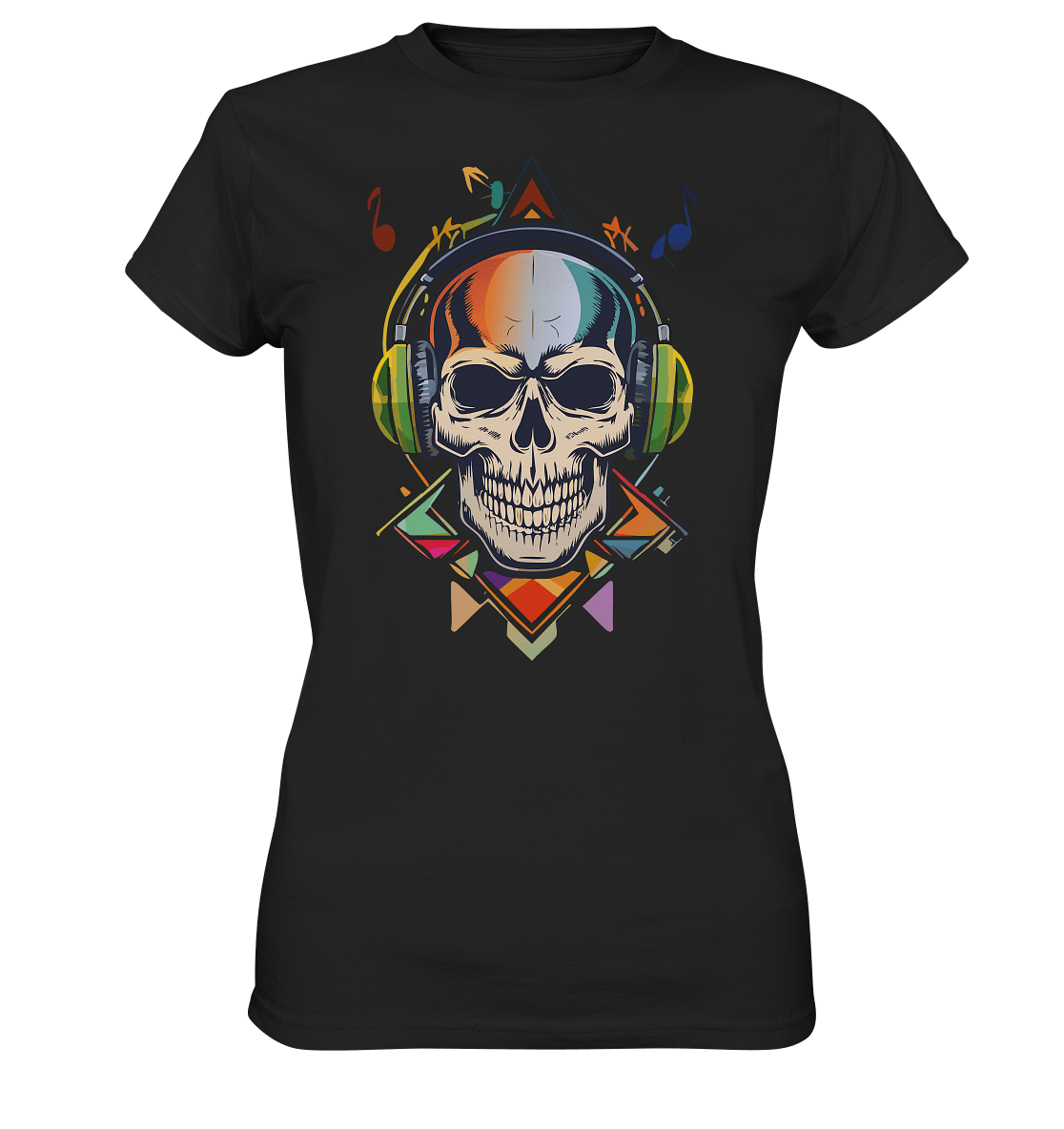 Skull MUSIC II - Ladies Premium Shirt - Level TenLady - Shirts