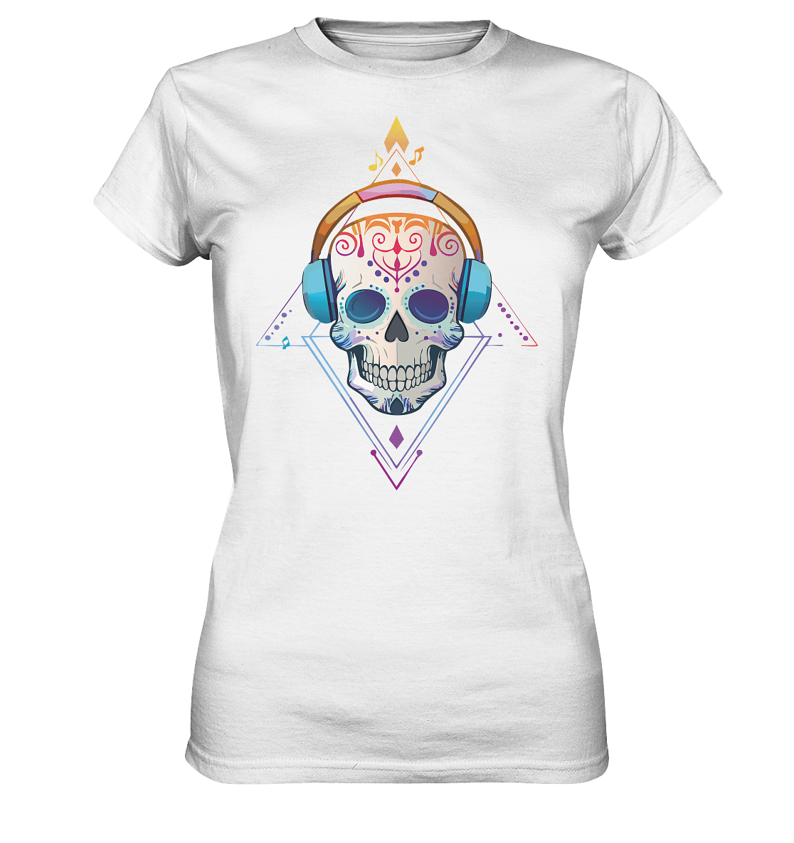 Skull MUSIC - Ladies Premium Shirt - Level TenLady - Shirts