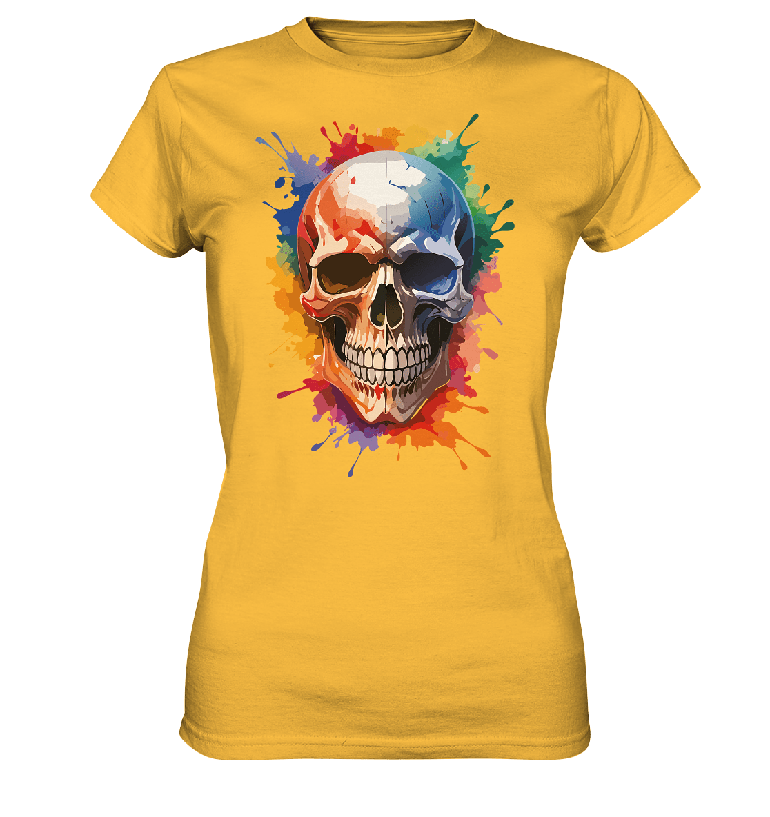 Skull SPLASHEdFIVE - Ladies Premium Shirt - Level TenLady - Shirts