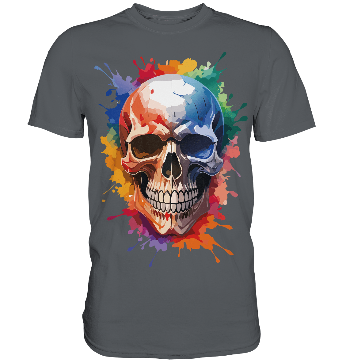 Skull SPLASHEdFIVE - Premium Shirt - Level TenUnisex - Shirts