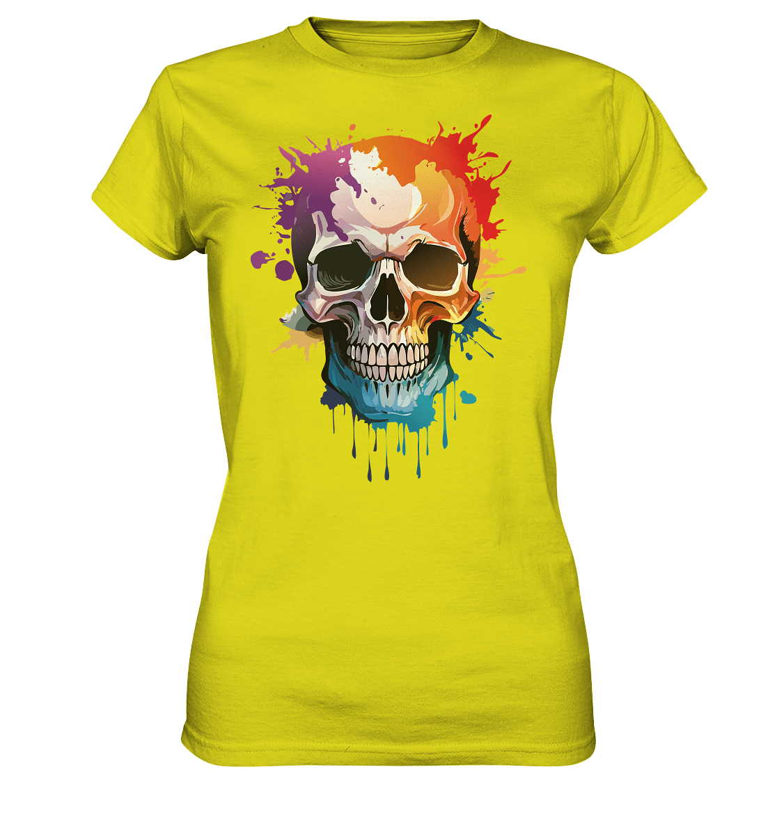 Skull SPLASHEdFOUR - Ladies Premium Shirt - Level TenLady - Shirts