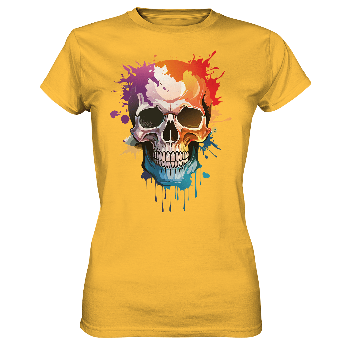 Skull SPLASHEdFOUR - Ladies Premium Shirt - Level TenLady - Shirts