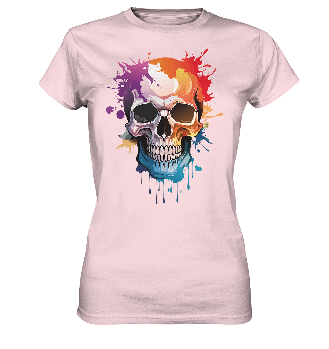 Skull SPLASHEdFOUR - Ladies Premium Shirt - Level TenLady - Shirts