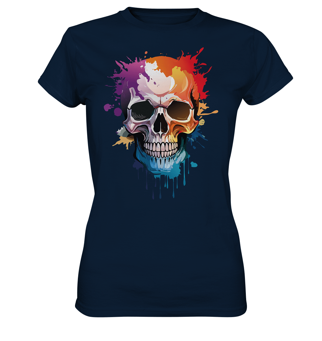 Skull SPLASHEdFOUR - Ladies Premium Shirt - Level TenLady - Shirts