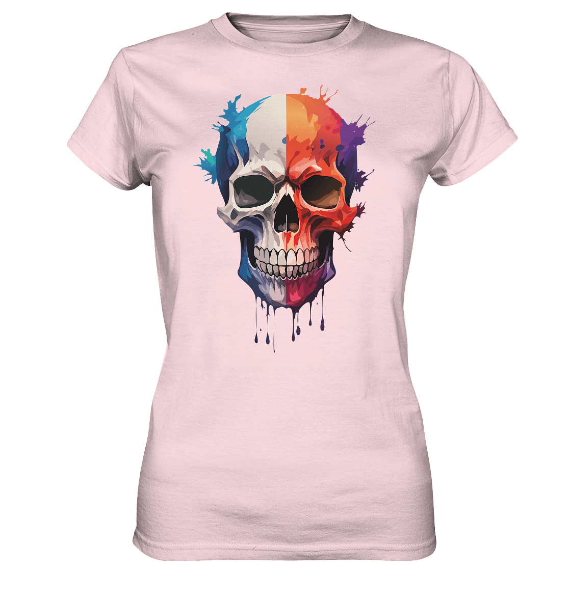Skull SPLASHEdSIX - Ladies Premium Shirt - Level TenLady - Shirts