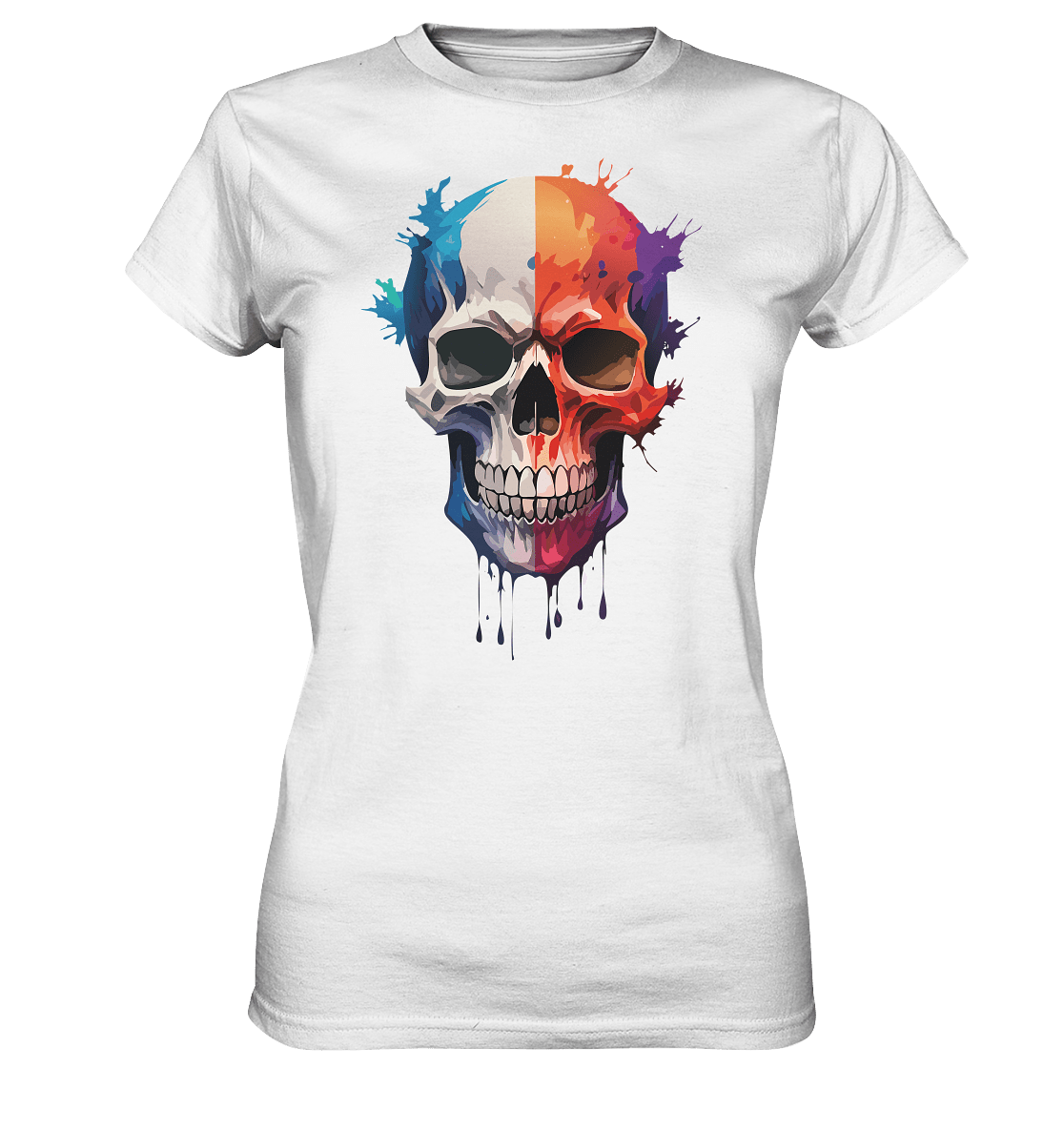 Skull SPLASHEdSIX - Ladies Premium Shirt - Level TenLady - Shirts