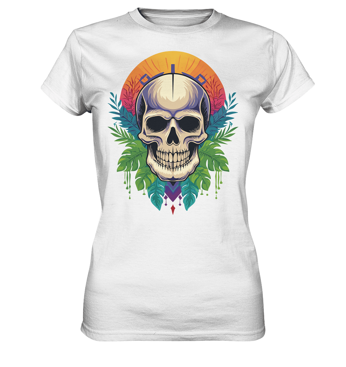 Skull SUN - Ladies Premium Shirt - Level TenLady - Shirts