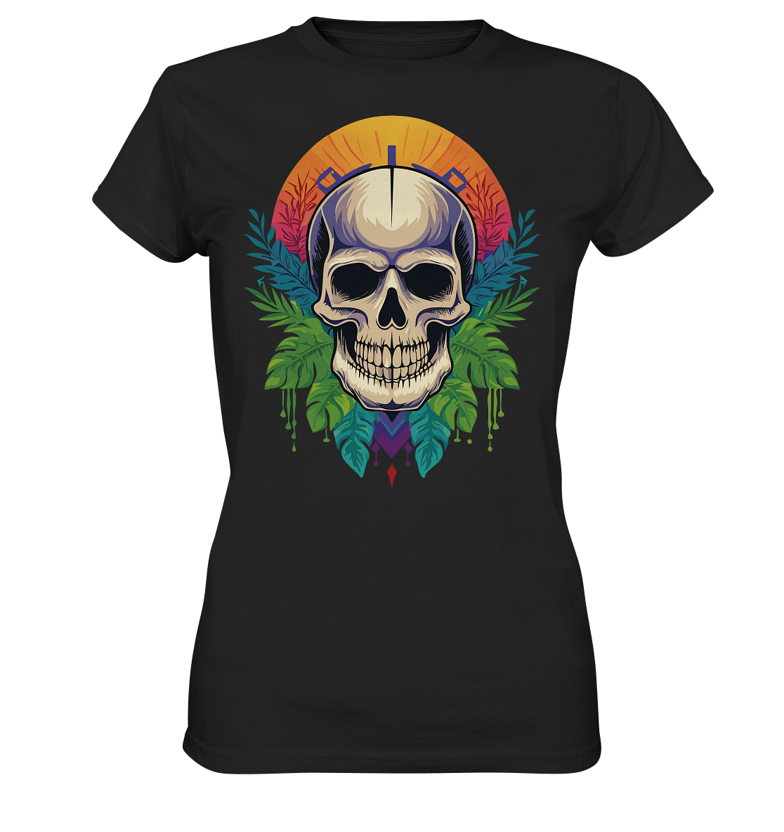 Skull SUN - Ladies Premium Shirt - Level TenLady - Shirts