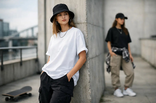 Streetwear T-Shirts Damen richtig stylen
