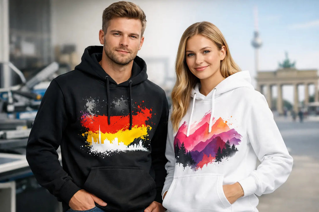 In Deutschland bedruckte Hoodies, die auffallen