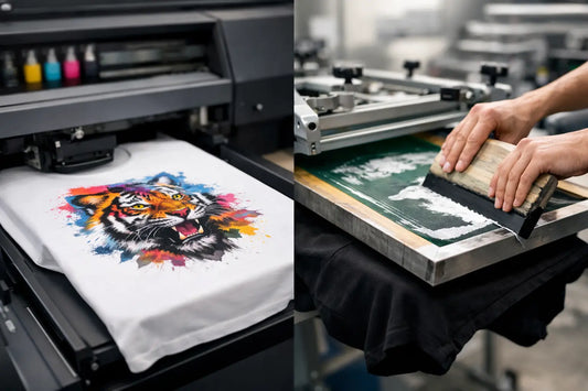 Digitaldruck vs. Siebdruck auf Textil: Was zählt?