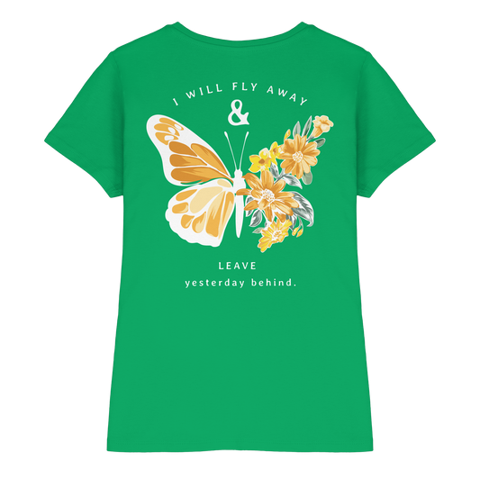 Fly Away - BACKPRINT - Ladies Premium Shirt