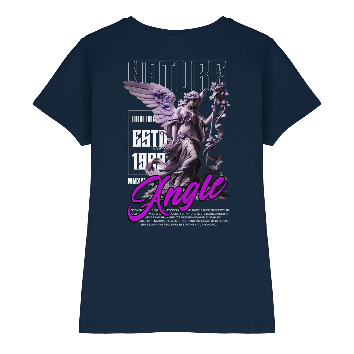 Angle - BACKPRINT - Ladies Premium Shirt