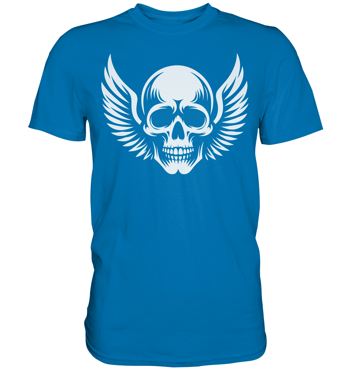 Flying Skull White - Premium Shirt - Level TenUnisex-Shirts