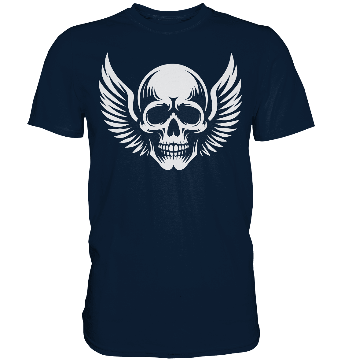 Flying Skull White - Premium Shirt - Level TenUnisex-Shirts