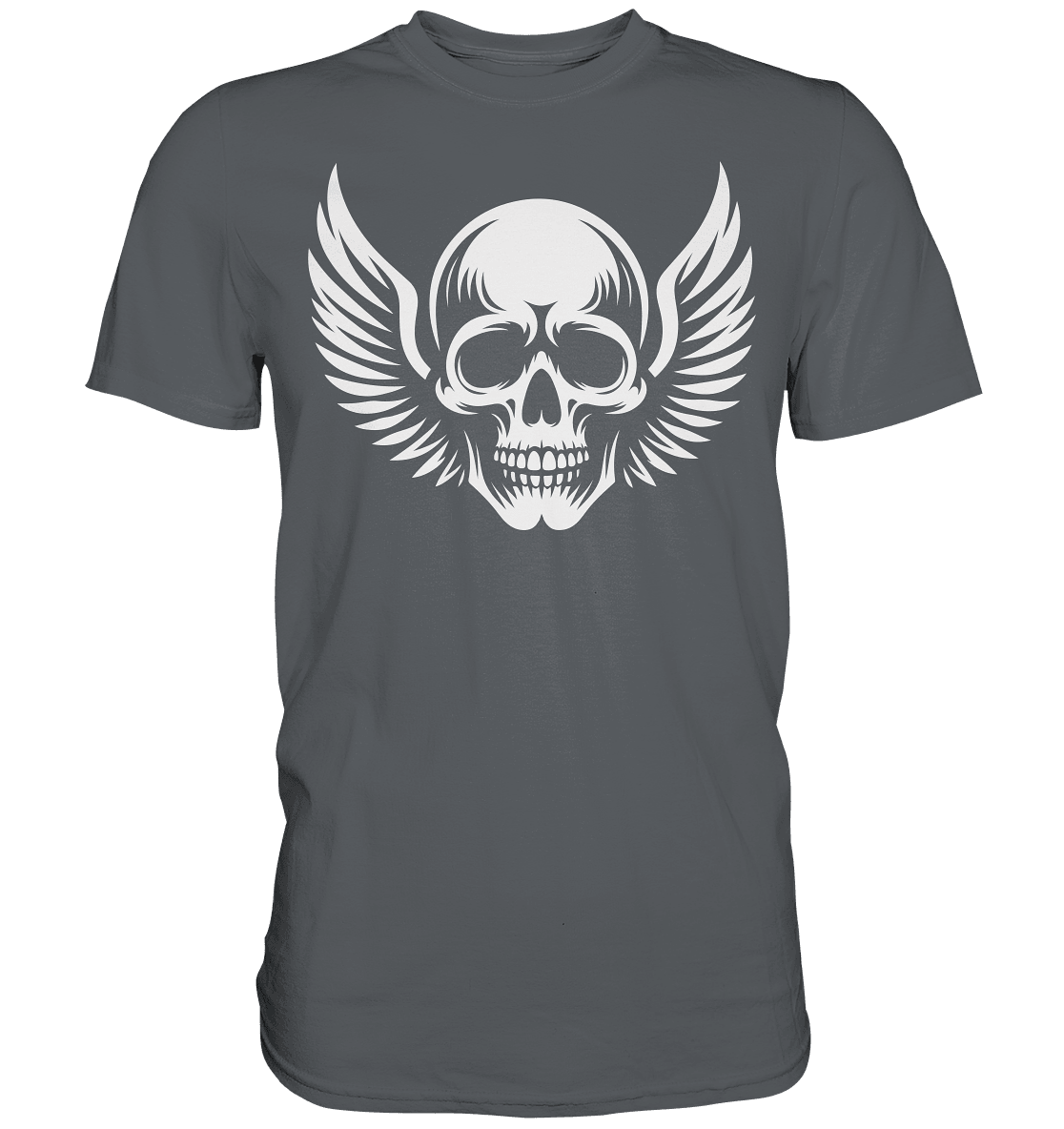 Flying Skull White - Premium Shirt - Level TenUnisex-Shirts