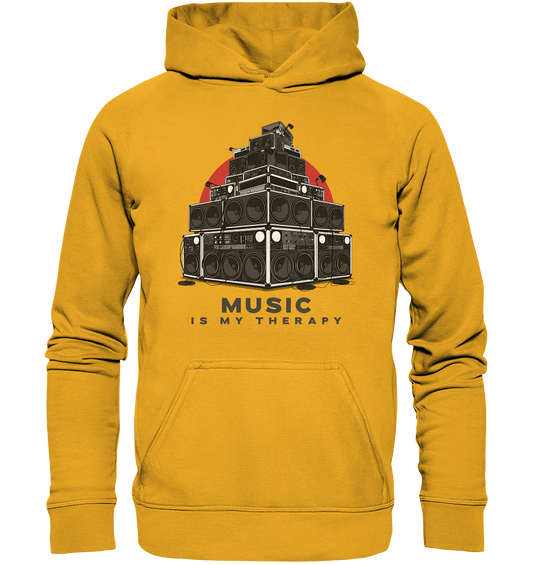 Music is my therapy - Basic Unisex Hoodie