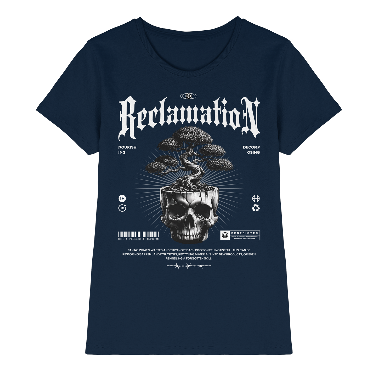 Tree in Skull - Ladies Premium Shirt