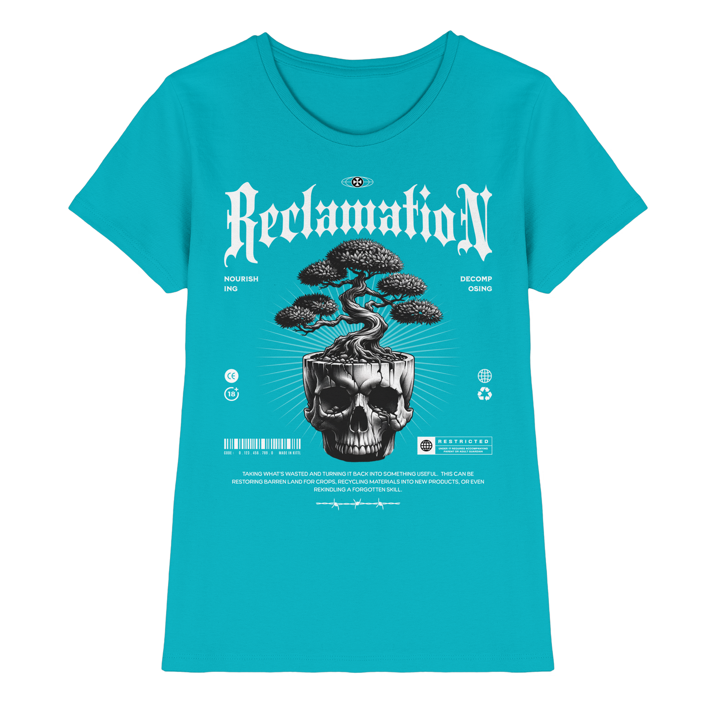 Tree in Skull - Ladies Premium Shirt