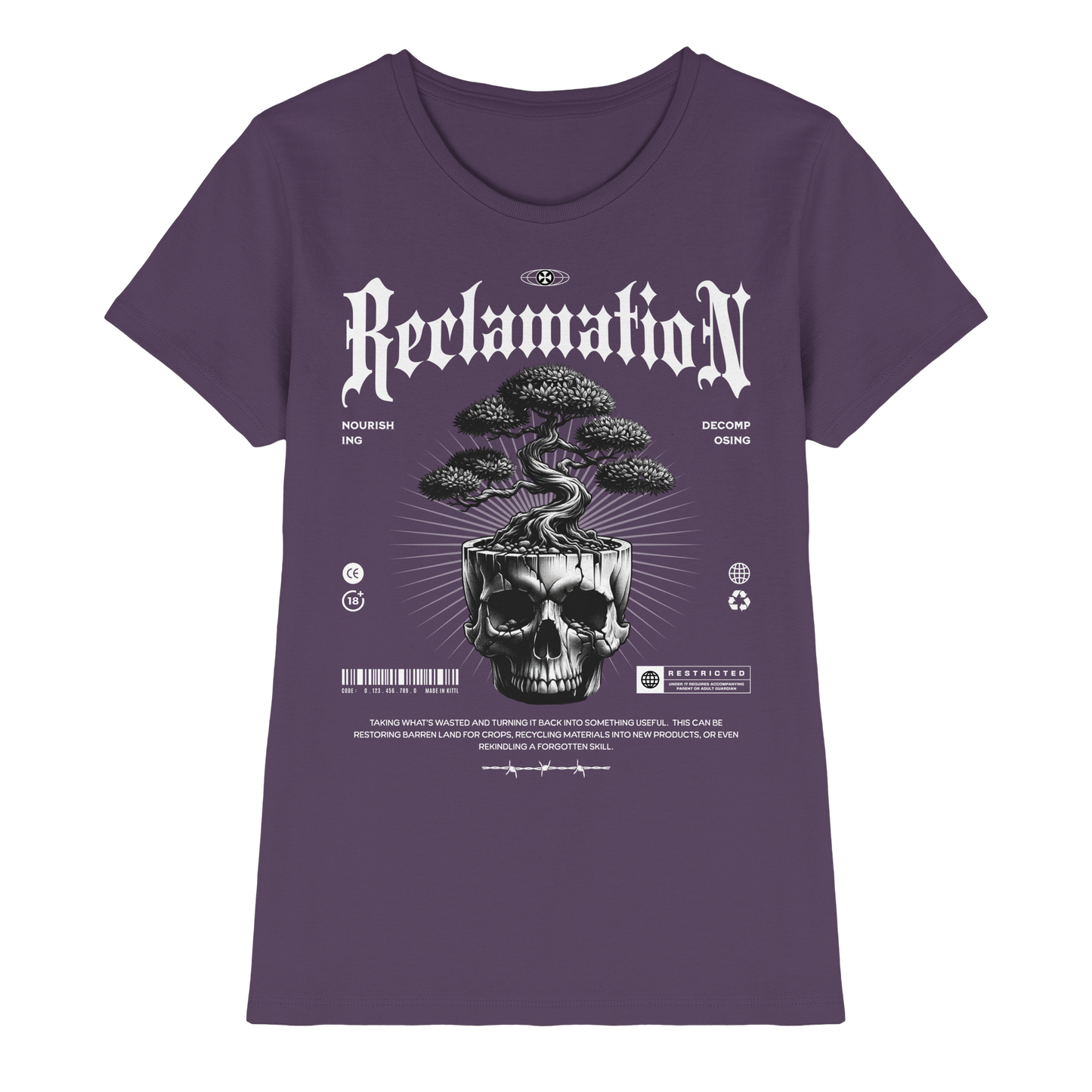 Tree in Skull - Ladies Premium Shirt
