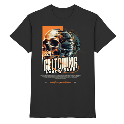 Glitching Skull T-Shirt – Premium Unisex
