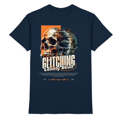 Glitching Skull T-Shirt – Premium Unisex