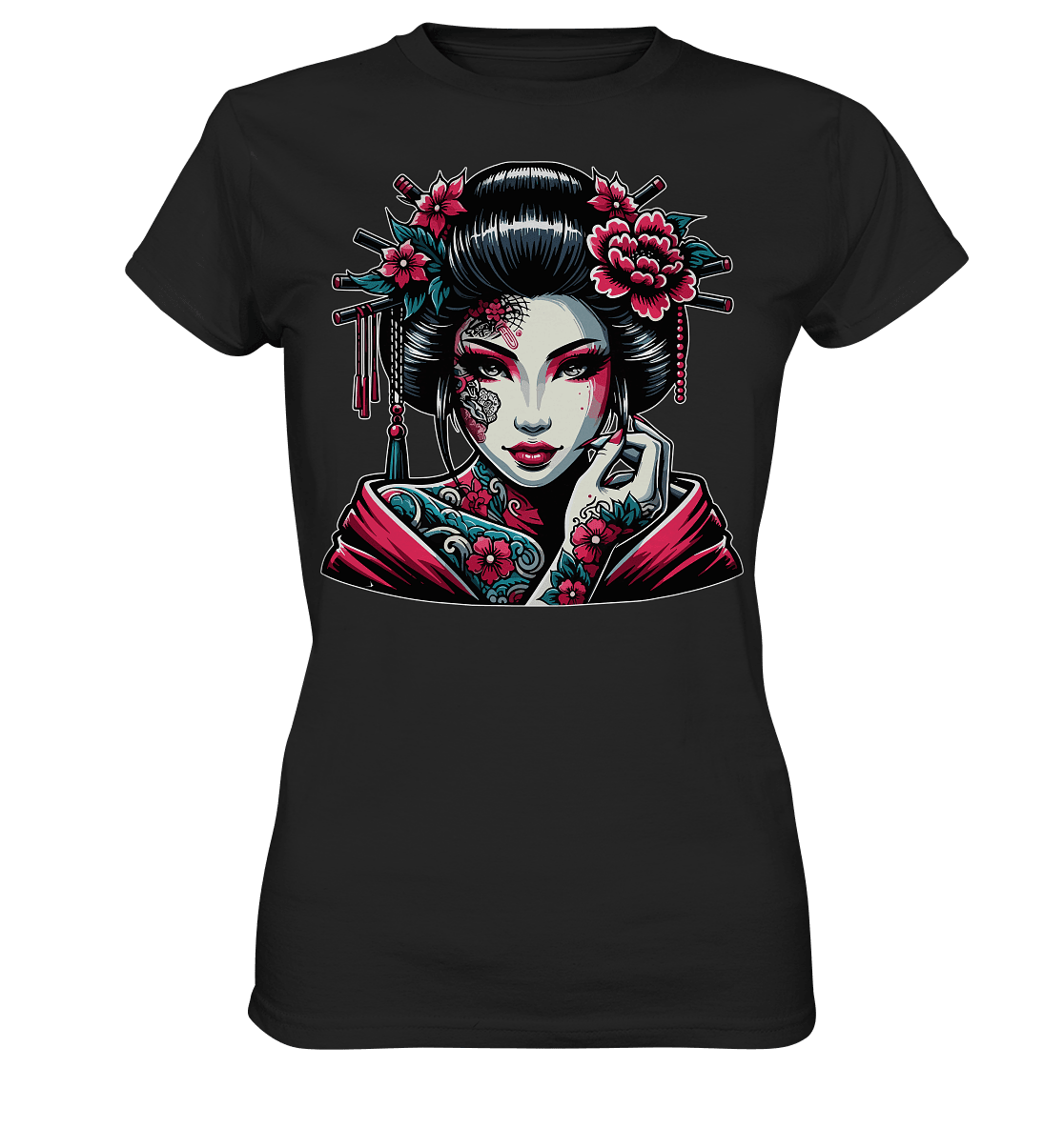 Geisha - Ladies Premium Shirt - Level TenLady-Shirts