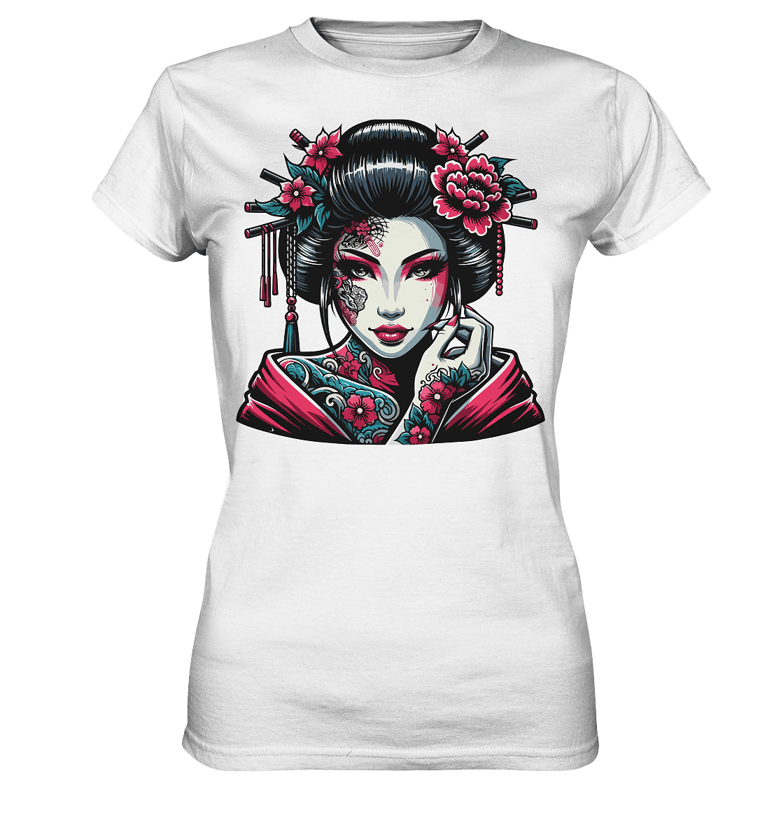 Geisha - Ladies Premium Shirt - Level TenLady-Shirts