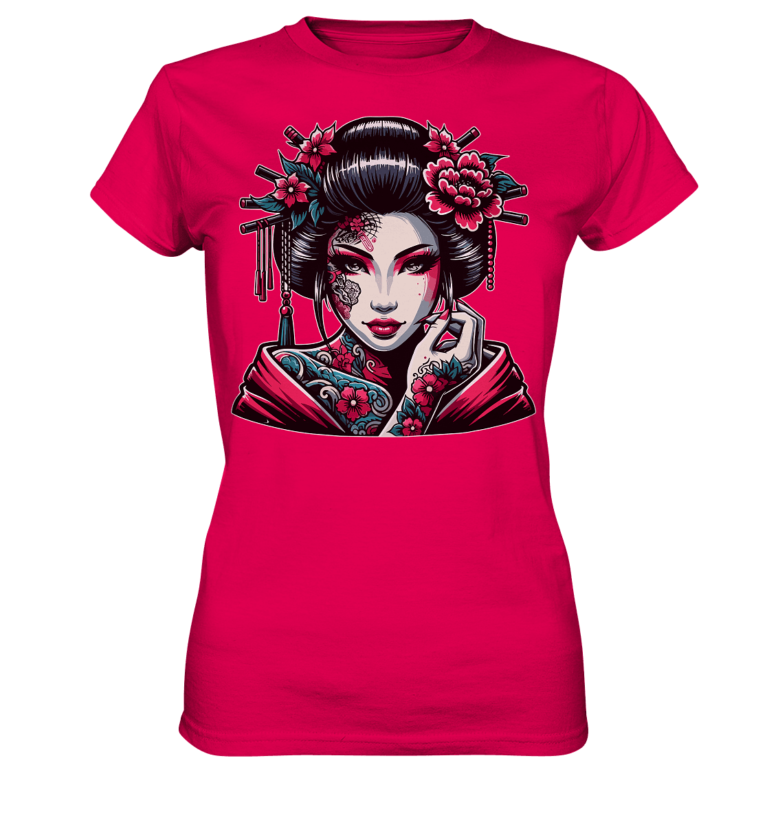 Geisha - Ladies Premium Shirt - Level TenLady-Shirts