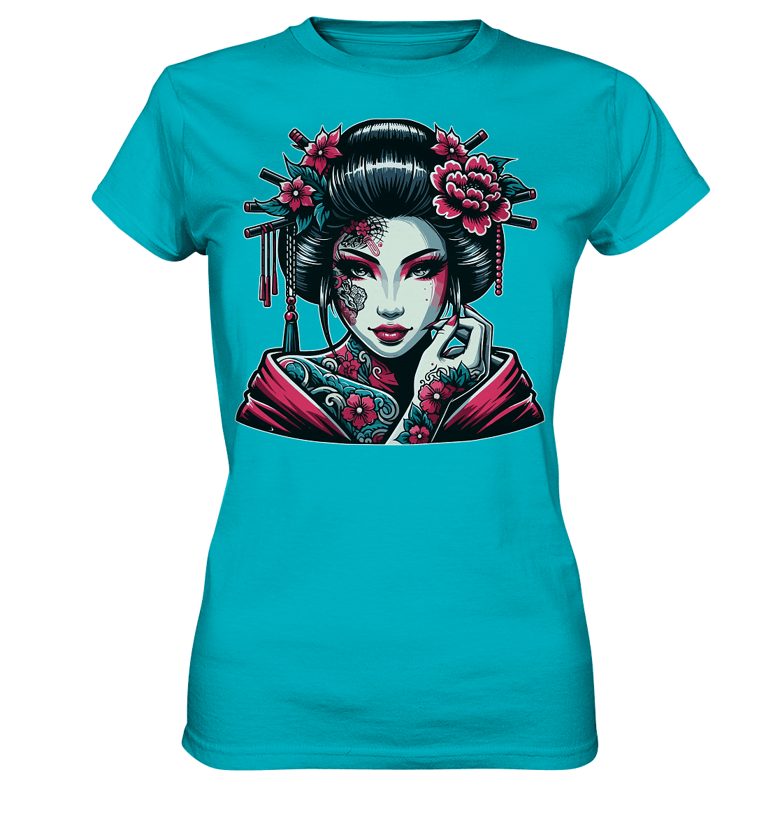 Geisha - Ladies Premium Shirt - Level TenLady-Shirts