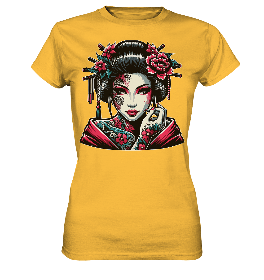 Geisha - Ladies Premium Shirt - Level TenLady-Shirts