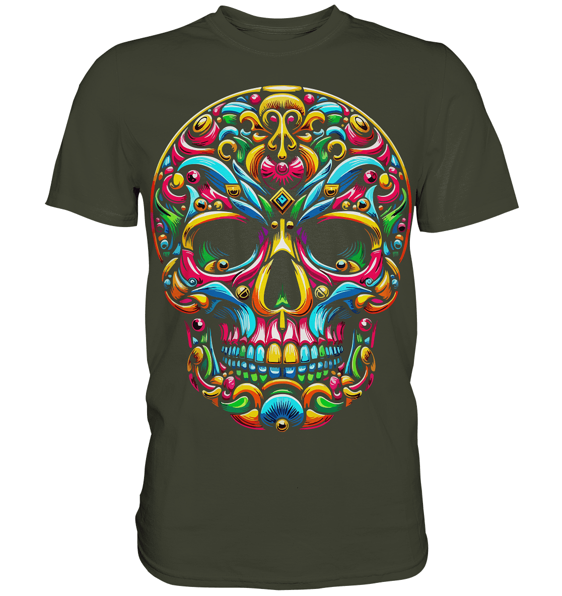 Golden Skull - Premium Shirt - Level TenUnisex-Shirts