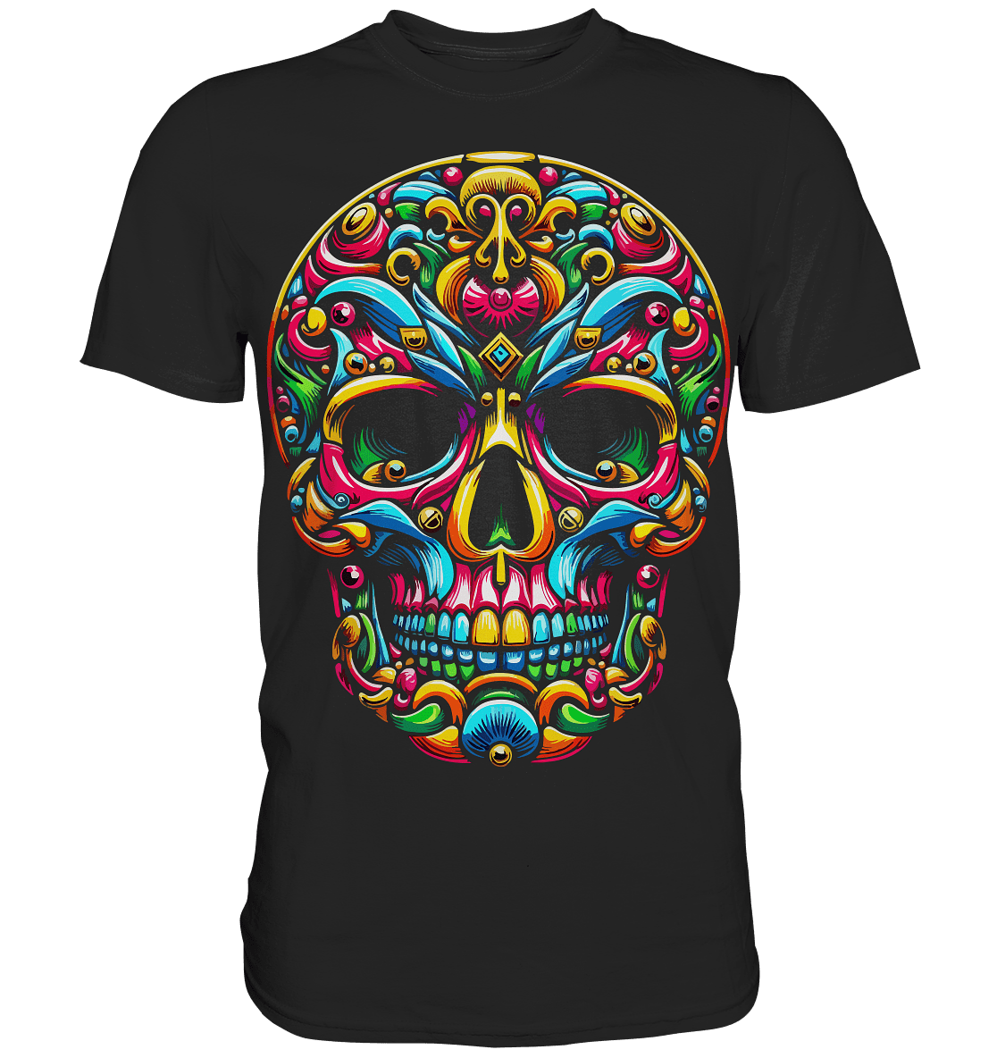 Golden Skull - Premium Shirt - Level TenUnisex-Shirts