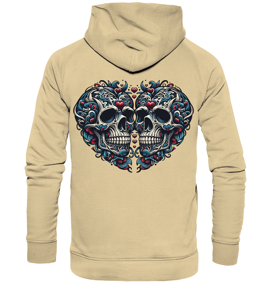 Heart Skull - Basic Unisex Hoodie - Level TenHoodies