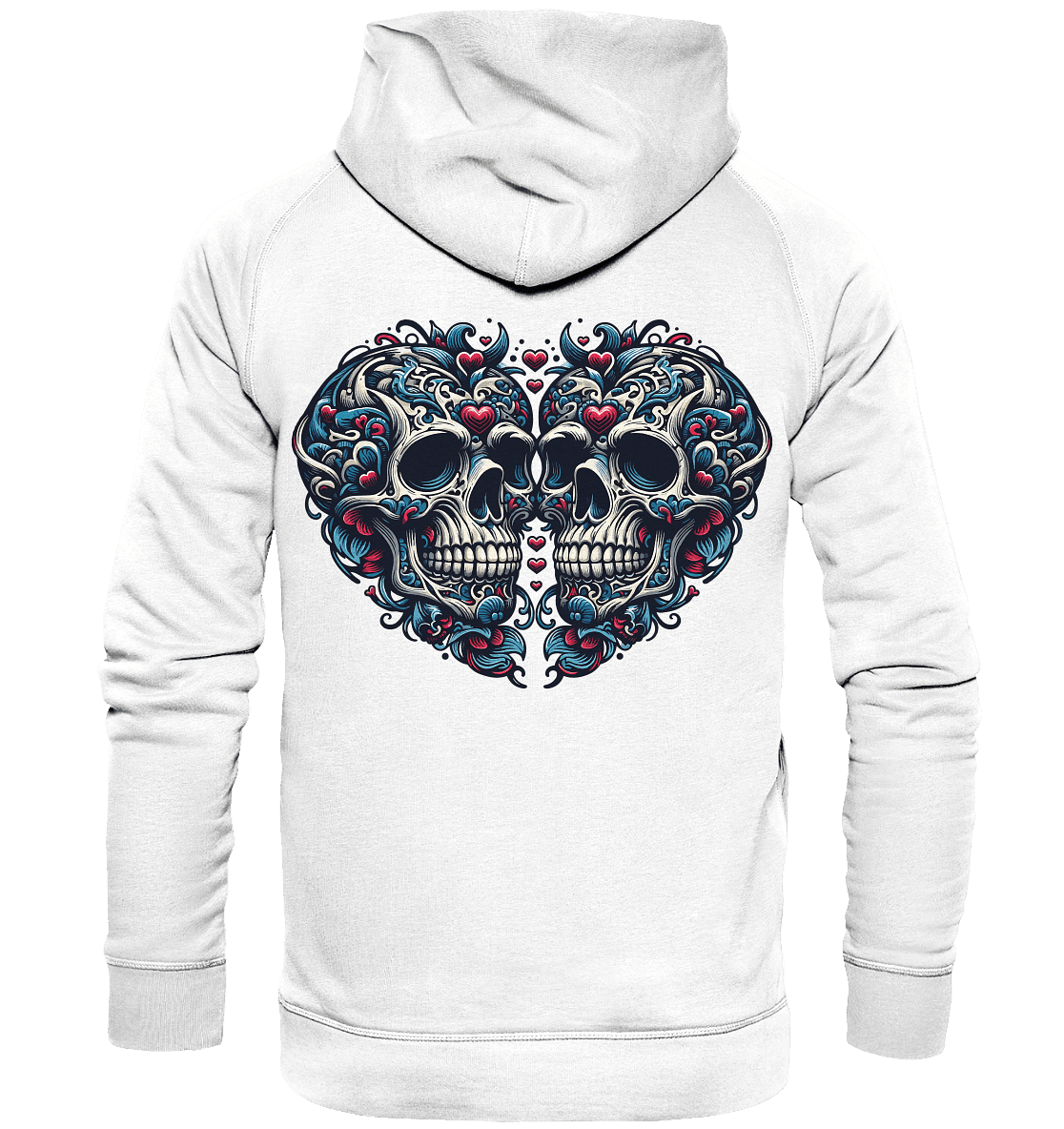 Heart Skull - Basic Unisex Hoodie - Level TenHoodies