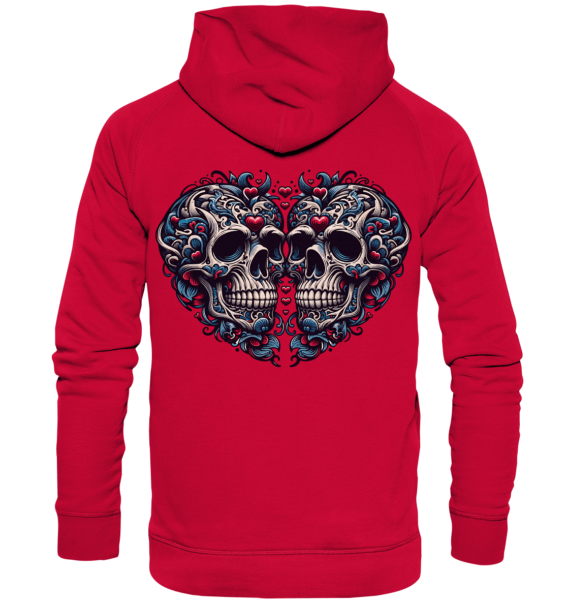 Heart Skull - Basic Unisex Hoodie - Level TenHoodies