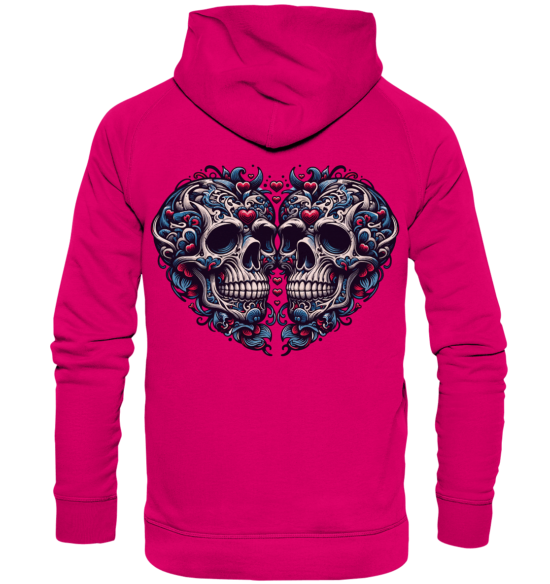 Heart Skull - Basic Unisex Hoodie - Level TenHoodies