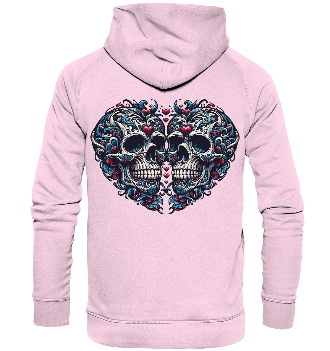 Heart Skull - Basic Unisex Hoodie - Level TenHoodies